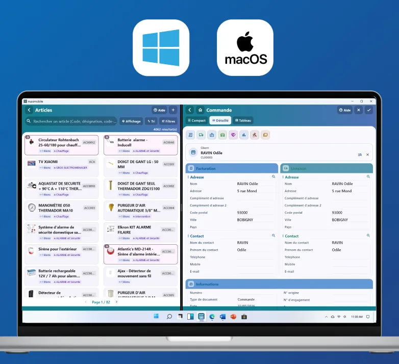 Capture d’écran : Plein écran Windows & macOS