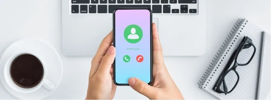 Capture d’écran : Levé de fiche sur appel entrant — Android