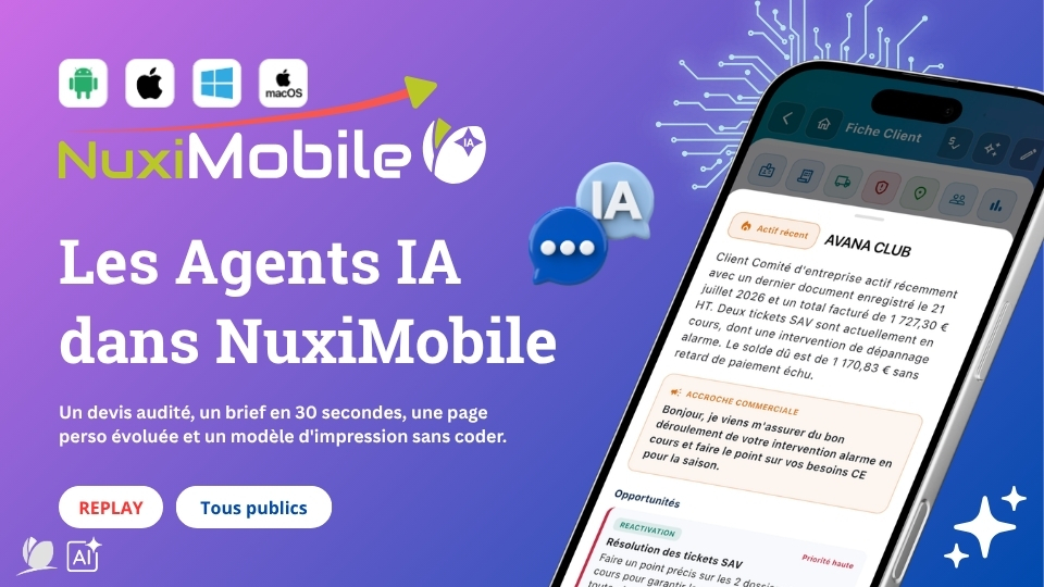Aperçu de la web démo « Les Agents IA dans NuxiMobile »